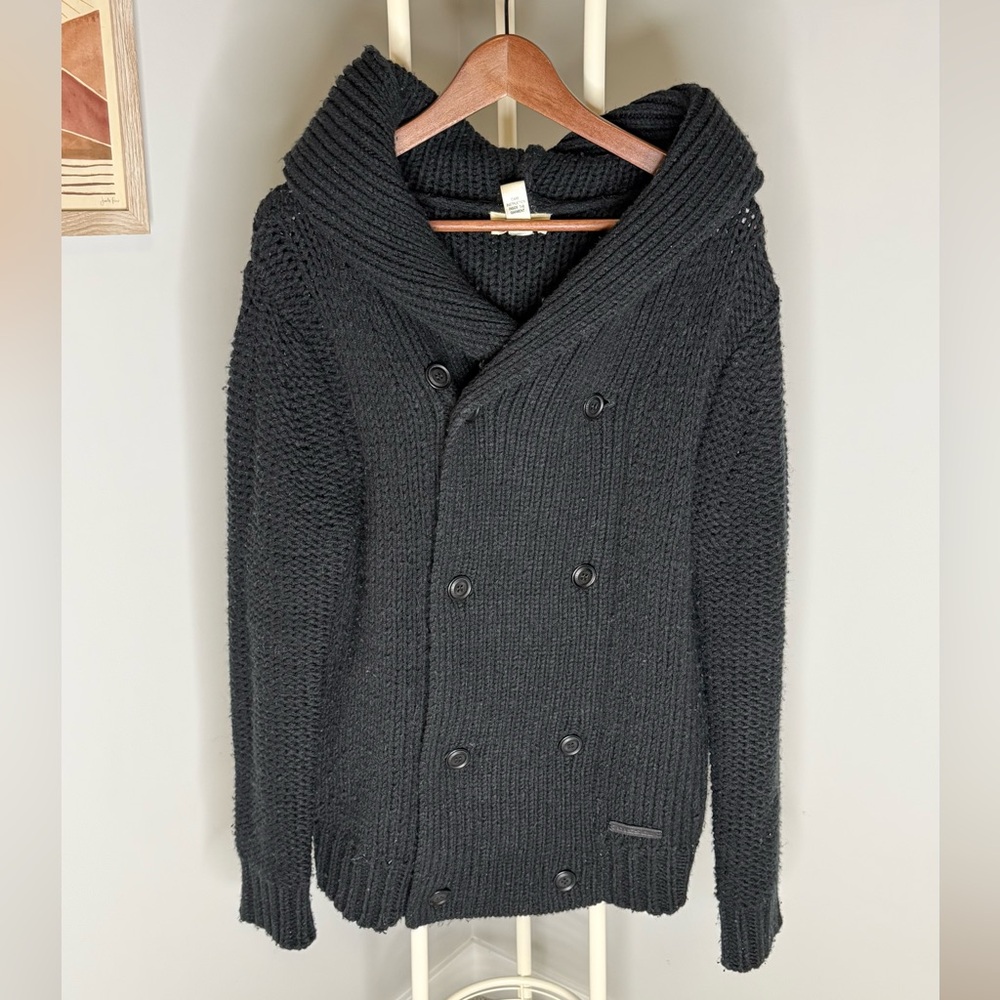 Diesel double breasted black Knit Sweater